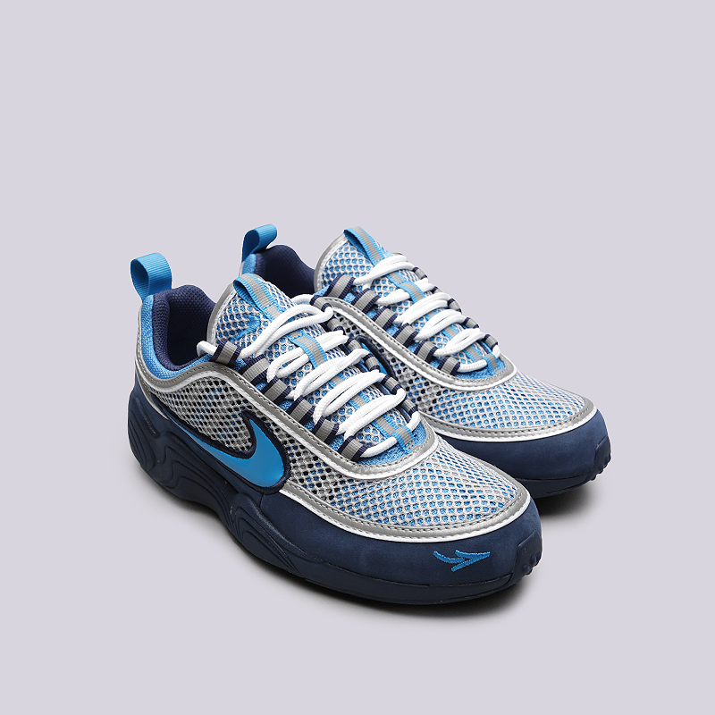  синие кроссовки Nike Air Zoom Spiridon `16 / STASH AH7973-400 - цена, описание, фото 2